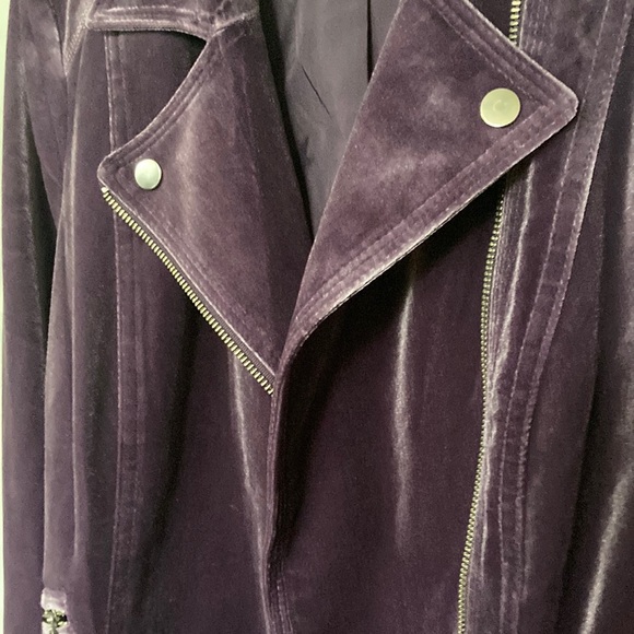 New I.N.C. Velvet Motorcycle Jacket, Created for Macy's. Medium - Picture 2 of 10